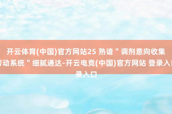 开云体育(中国)官方网站25 熟谙＂调剂意向收集劳动系统＂细腻通达-开云电竞(中国)官方网站 登录入口