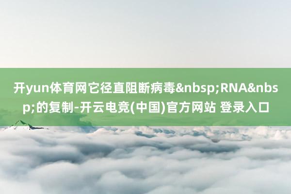 开yun体育网它径直阻断病毒RNA的复制-开云电竞(中国)官方网站 登录入口
