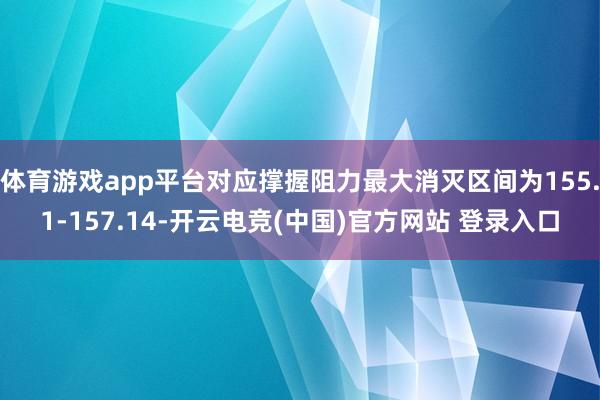 体育游戏app平台对应撑握阻力最大消灭区间为155.1-157.14-开云电竞(中国)官方网站 登录入口